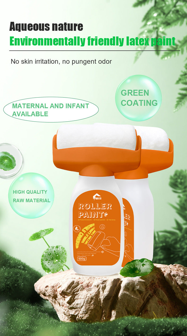 Large Roller Paint for Walls Water-Based Odorless Household White Wall Graffiti Stain Color Change Covering Latex Paint - 图片 14