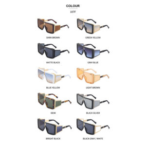 New Steampunk Style Sun Protection Sunglasses for Women, Full Coverage, Men's Trendy European and American Wholesale