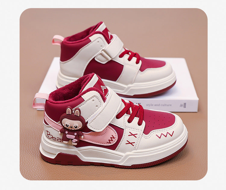 Fashion Doll Labubu Girls' Shoes Princess Shoes2025New Autumn Children's Soft Sole Casual Sports Shoes - 图片 22