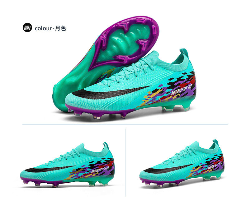 New Large Size Long Spike Football Shoes Low Top Youth Competition Training Student Football Sports Shoes - 图片 52