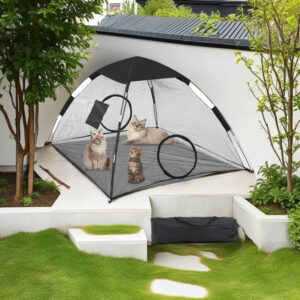New Pet Tent Outdoor Large Space Thickened Mesh Tent Anti-Mosquito Cat Dog House Park Camping Tent