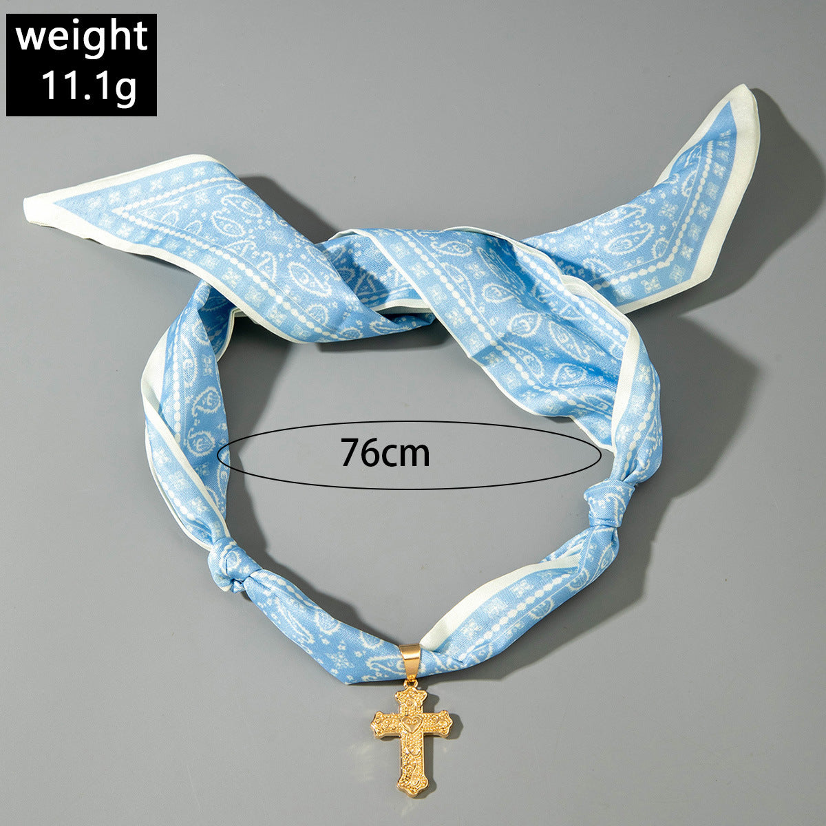 European and American Style Long Silk Scarf Necklace, Light Luxury High-End Feel, Multiple Pendants, Pearl Colorful Silk Scarf Necklace - 图片 29