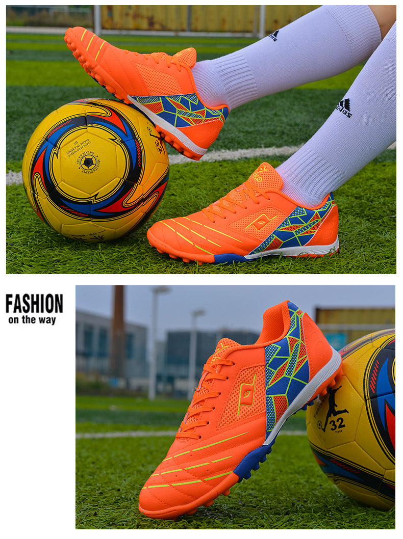 Men's Soccer Shoes TF Velcro Magic Tape Children's Sports Shoes for Primary and Secondary School Students and Teenagers for Sports Competitions and Training - 图片 32