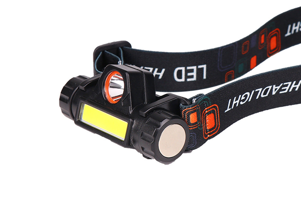 Multifunctional headlight strong light outdoor light night fishing light COB Miner's lamp USB Rechargeable Headlamp with Magnetic Work Head - 图片 22