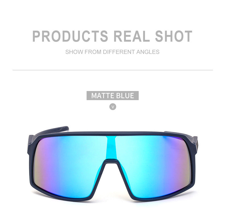 New Colorful Cycling Glasses for Men1998One-piece sunglasses European and American fashion outdoor sports sunglasses - 图片 40