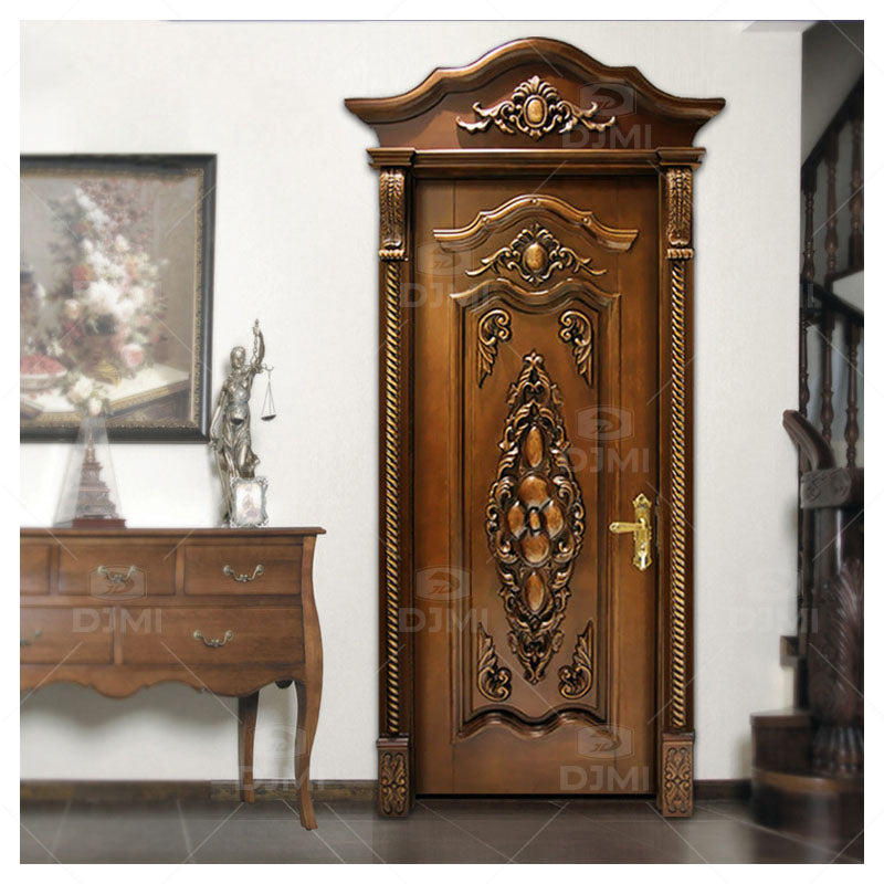 The Latest Modern Interior Room Popular Sales Fireproof Customized Design Solid Wooden Doors - 图片 4