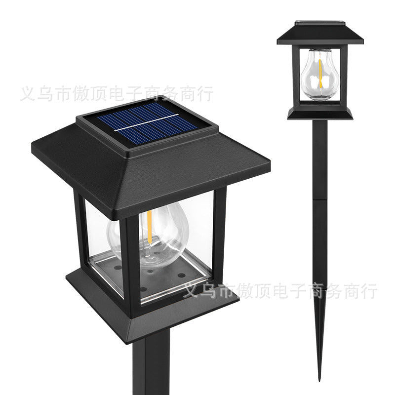 New Solar Lawn Light Outdoor Automatic Sensor Tungsten Lamp Garden Decoration Ground Plug Courtyard Landscape House Light - 图片 4