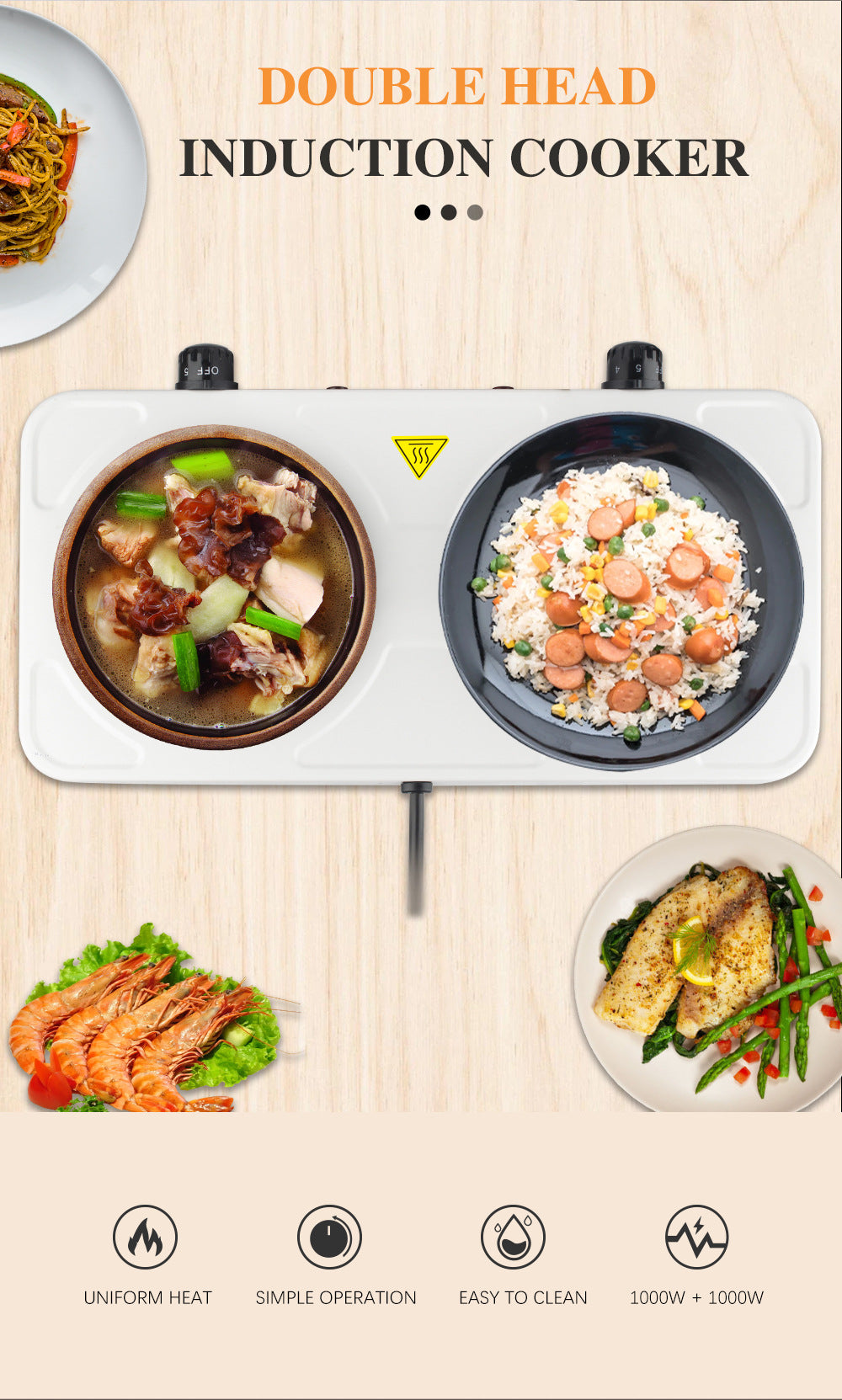 Double-Head Electric Ceramic Stove Small Household Appliance Multi-Functional Cooking Coffee Stove Household Small Electric Stove Wholesale - 图片 13