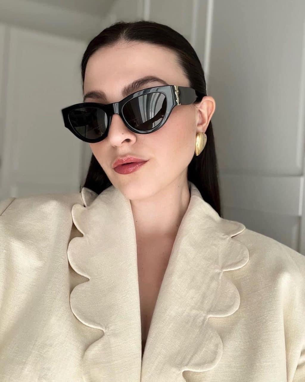 Park Caiying ROSE Same Style Sunglasses Versatile Fashionable Trendy Personality Street Style Sunglasses Wholesale6090 - 图片 15