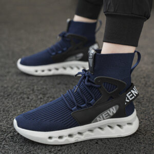 Autumn Winter New Large Size Men's Casual Shoes Youth High-top Shoes Blade Sports Shoes Versatile Running Trendy Shoes