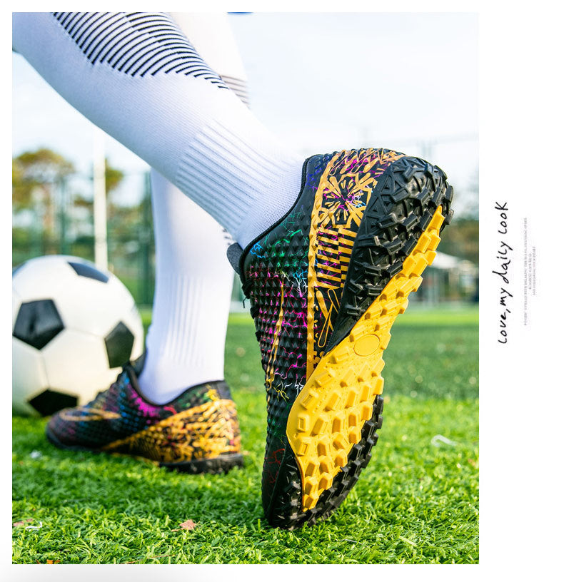 New professional football shoes for men and women AG Spike TF Broken Nail Youth Student Grassland Competition Training Shoes - 图片 36