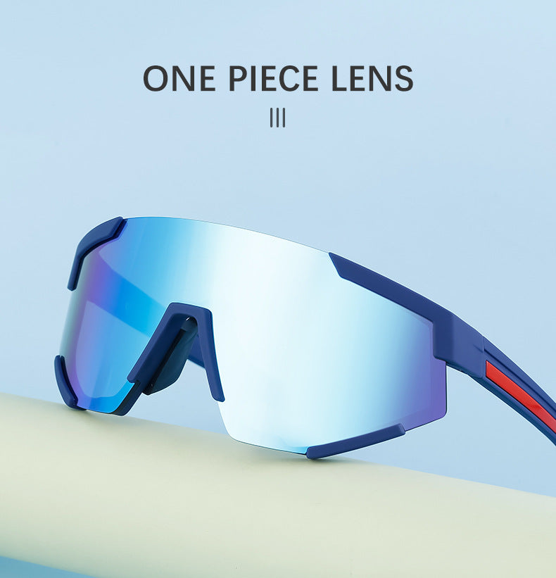 New Cycling Goggles for Women, UV Protection, One-Piece Large Frame Sunglasses, Outdoor Sports Colorful Integrated Sunglasses - 图片 15