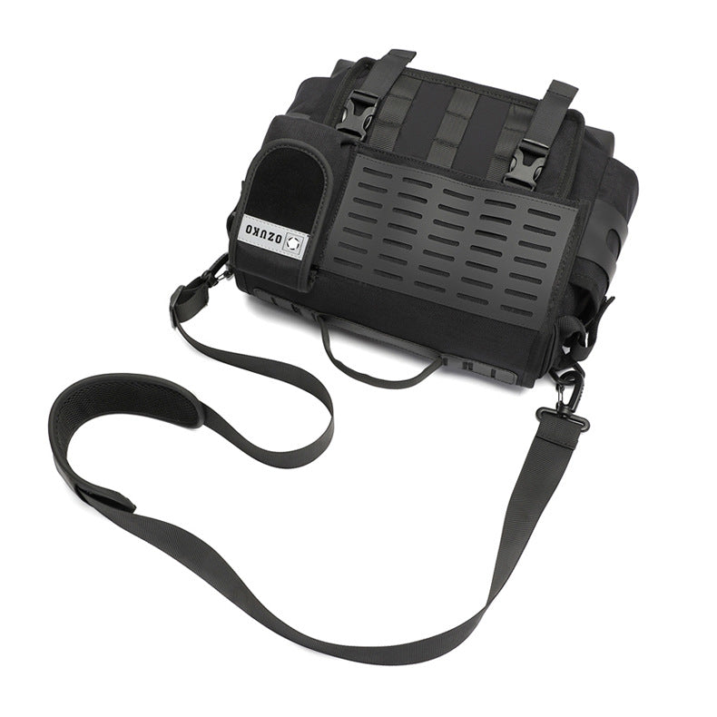 Men's Messenger Bag Multifunctional Crossbody Bag Waterproof Cycling Shoulder Bag Outdoor Commuting Tactical Style Men's Satchel - 图片 19