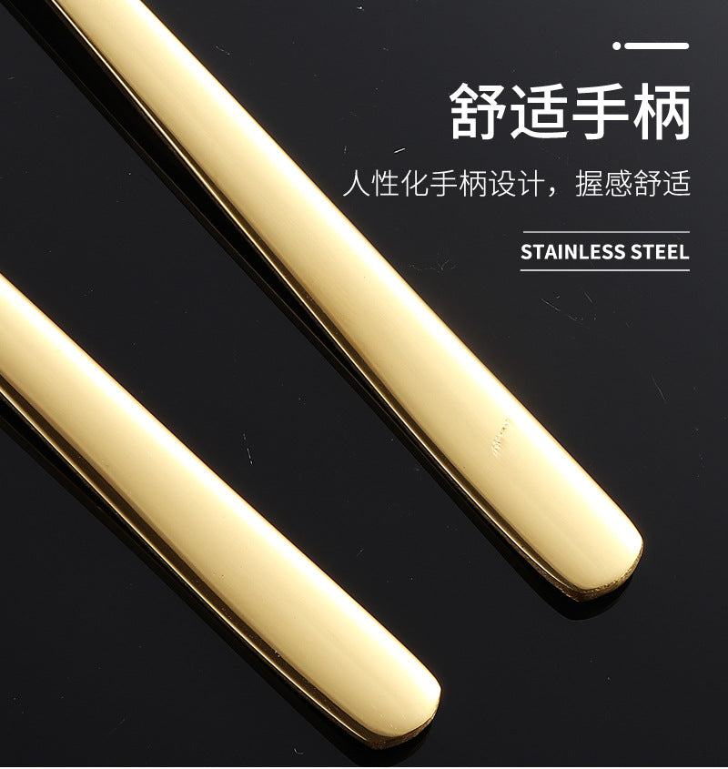 304Stainless Steel Tableware Student Cartoon Portable Tableware Set Work Outdoor Fork Spoon Chopsticks Three-piece Set - 图片 40