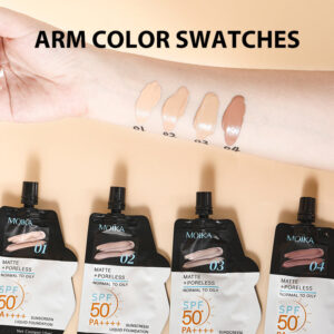 Full Moisture Sunscreen Foundation Oil Control Non-Cakey Concealer Primer for Dry Skin Non-Caking