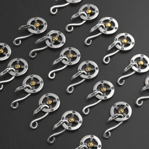 New Stainless Steel Necklace Accessories Japanese Takahashi Goro Cross Wheel Disc Chain Titanium Steel Eagle Hook Taijiao Chain