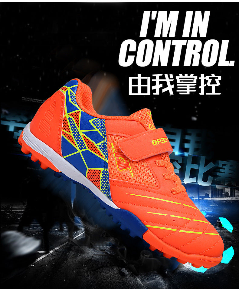 Men's Soccer Shoes TF Velcro Magic Tape Children's Sports Shoes for Primary and Secondary School Students and Teenagers for Sports Competitions and Training - 图片 21