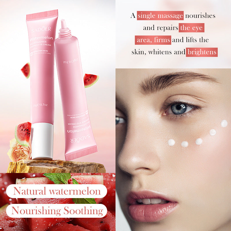 Watermelon Niacinamide Essence Eye Cream SADOER Moisturizing Eye Cream for Eye Area Wholesale Cross-Border Trade - 图片 4