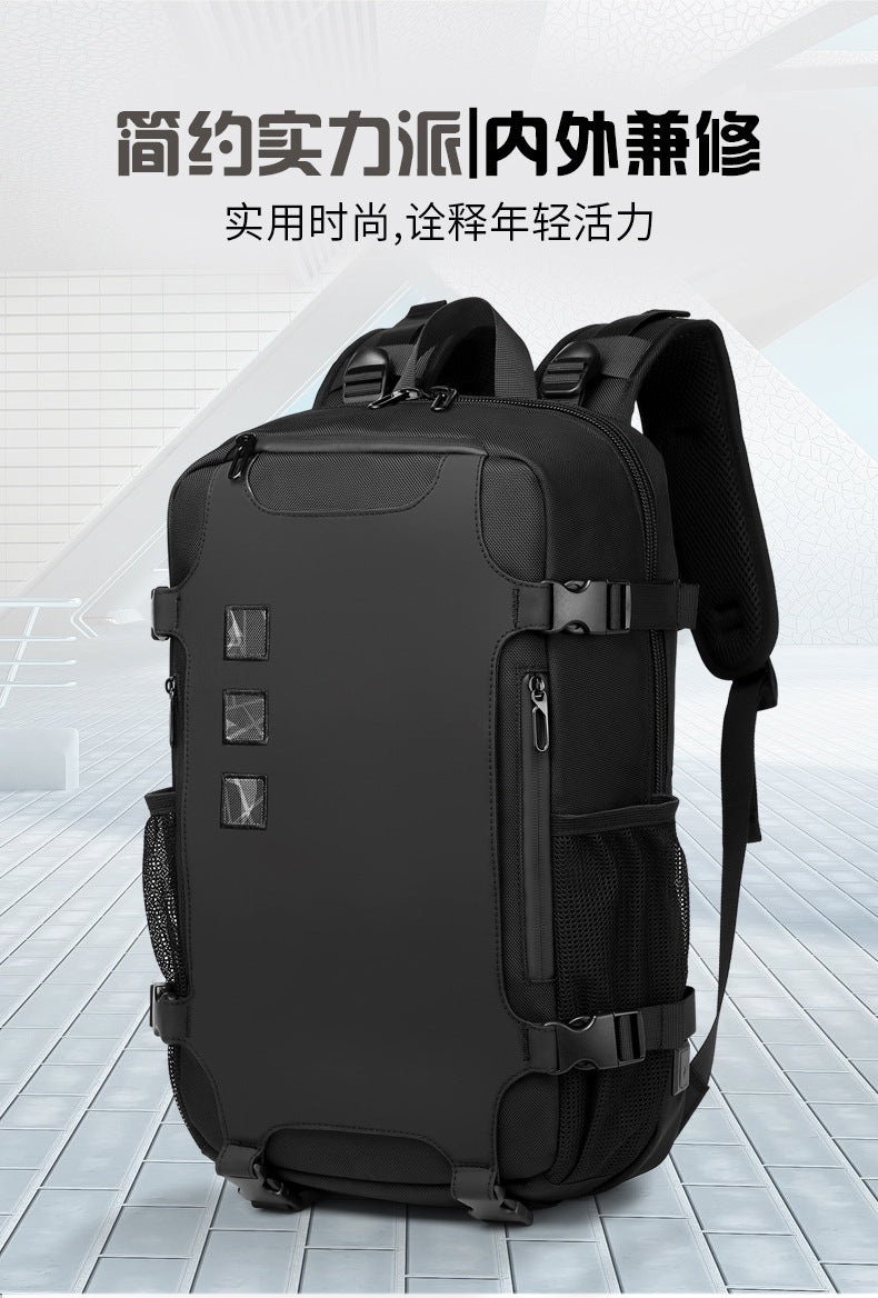 Korean Style Backpack Trendy Brand Laptop School Bag Lightweight Large Capacity Water-Resistant Commuter Bag for Middle and High School Students and College Students - 图片 8