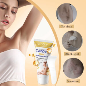 Collagen Gentle Hair Removal Cream SADOER Skin-friendly Non-irritating Underarm Hair Removal Cream  Wholesale
