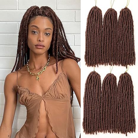 Europe and america cross border TEMU African Synthetic Hair Straight Gypsy Wig Hollow Braid straight Faux Locs - 图片 8