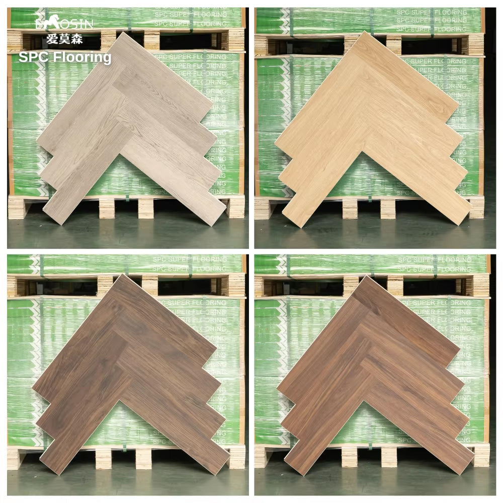 Indoor Waterproof 4mm 5mm 6mm 8mm Wood Grain Rigid Core Pvc Plastic Plank Interlocking Click Lock Spc Vinyl Flooring - 图片 3
