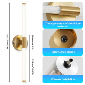 Light Guide Column Rechargeable Wall Lamp Indoor Wall Lamp No Wiring Wall Lamp Magnetic Wall Lamp Strip Wall Lamp Bestseller