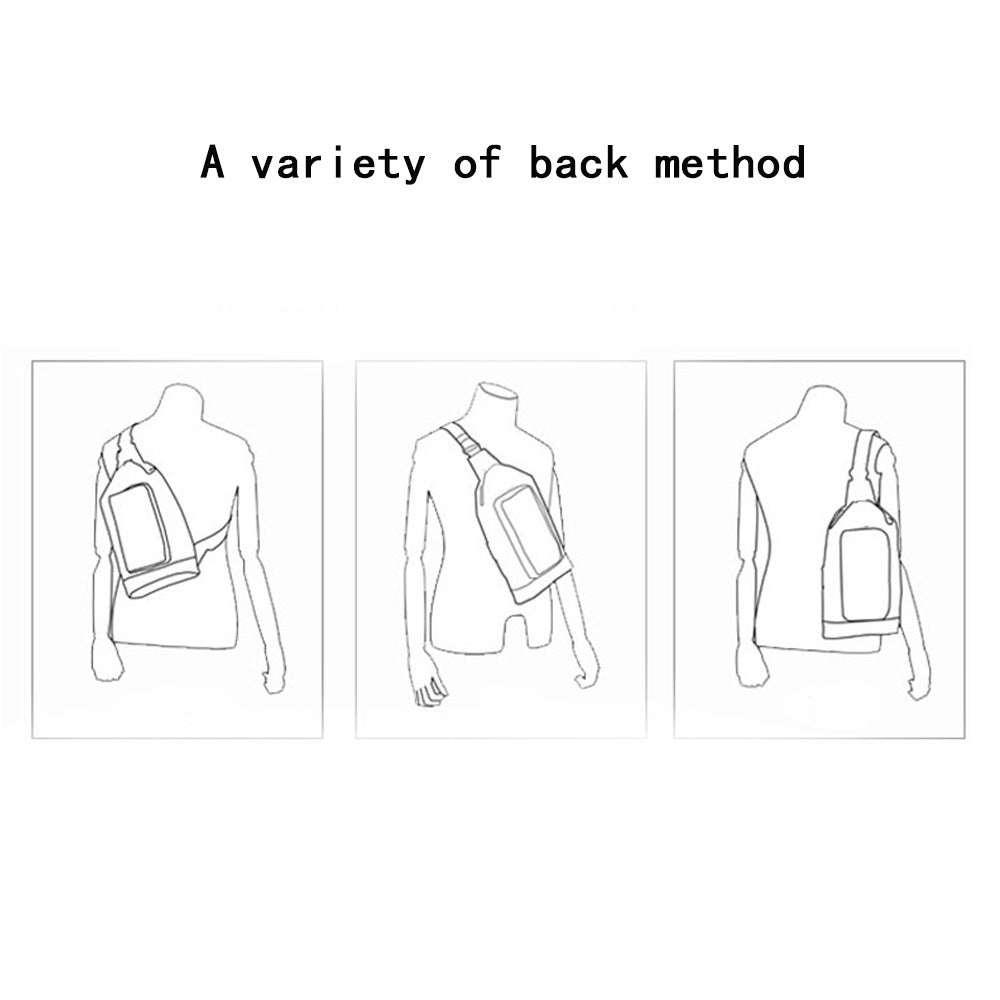 Anti-theft Bag Cowhide Chest Bag Password Lock Outdoor Sports Genuine Leather Single Shoulder Crossbody Bag Anti-theft Password Lock - 图片 6