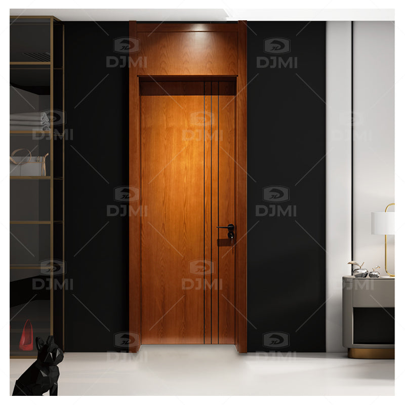 DJMI Modern Design House Villa Interior Luxury Solid Wood Doors Entrance Door - 图片 4