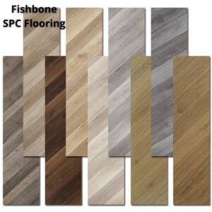Waterproof Pvc Plastic Home Decor Click Oak 8mm Parquet Fishbone Spc Flooring