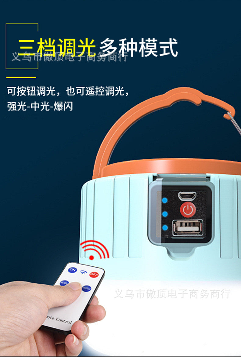 Multifunctional Solar Charging Remote Control Emergency Light Bulb Camping Light Tent Light Night Market Light Mobile Lighting - 图片 12