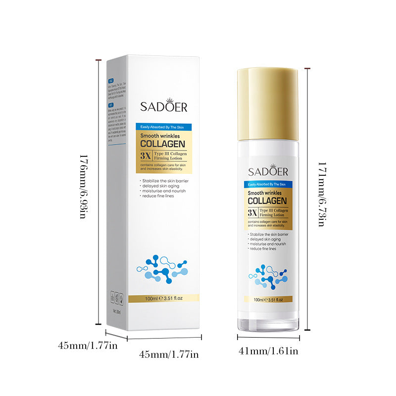 Type III Collagen Wrinkle Smoothing Lotion SADOER Moisturizing and Hydrating Lotion Cross-Border Wholesale - 图片 5