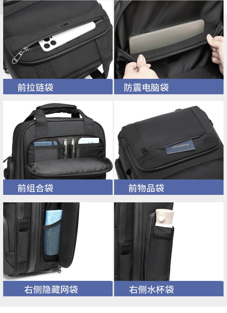 Trolley Travel Bag Business Boarding Bag Large Capacity Waterproof Oxford Cloth Multifunctional Handheld Wheeled Travel Bag - 图片 13