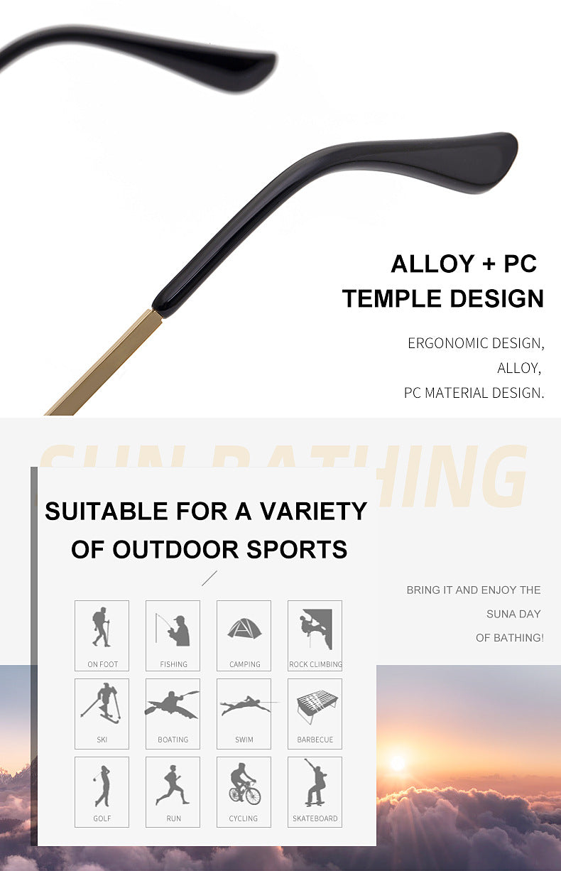 Christmas Costume Personality Tear Sunglasses for Women Metal Frameless Sunglasses Trendy European and American Party Funny Glasses - 图片 39