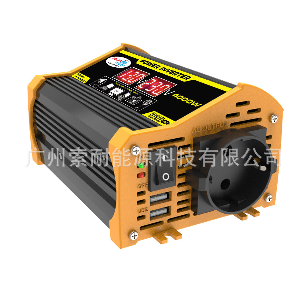 Vehicle Inverter300W 12V Turn110V 220V Voltage Display E-commerce power inverter - 图片 8