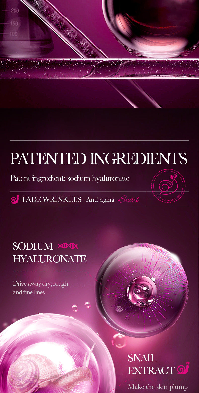 Snail Essence SADOER Collagen Delicate Moisturizing Hydrating Nourishing Cross-Border Wholesale - 图片 13