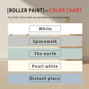 Orange Wall Large Roller Brush Repair Paint Water-Based Odorless Latex Paint Graffiti Cover Wall Roller Paint