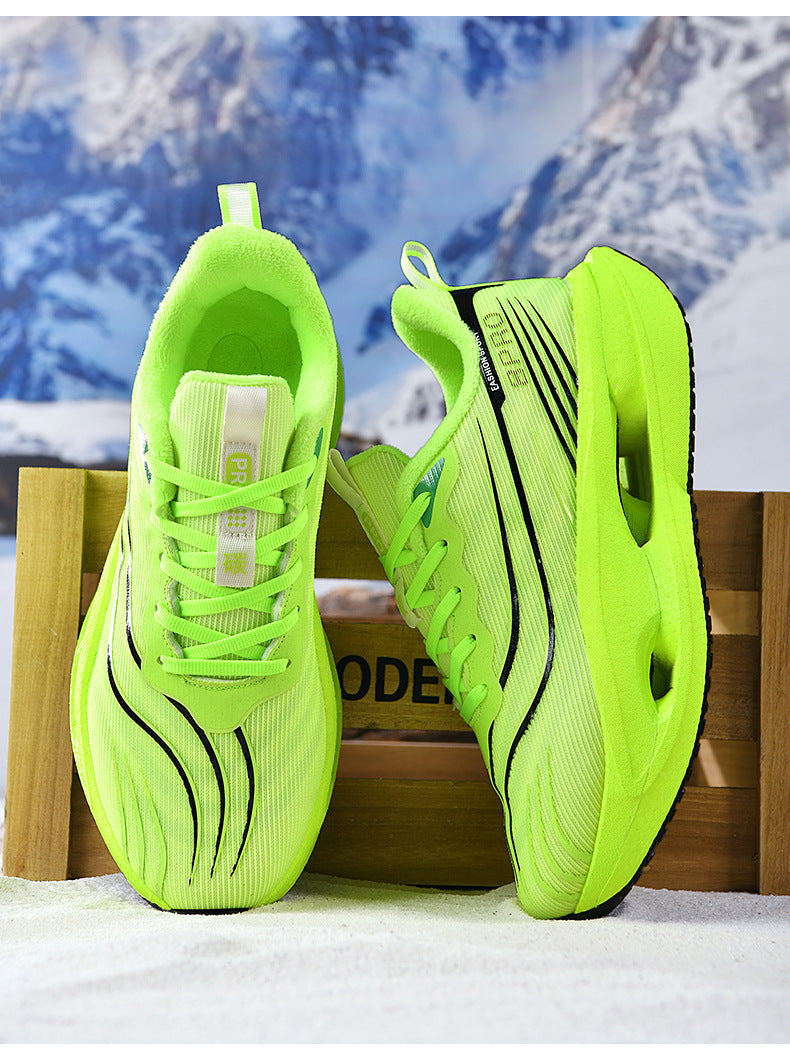 Friction Sound Real Explosion Soft Sole Breathable Racing Running Shoes Unisex Versatile Shock Absorption Anti-Slip Couple Casual Sports Shoes - 图片 19