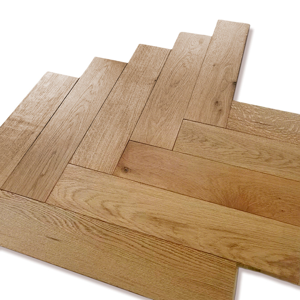 Custom ENF-Certified AB-Grade Solid Wood Oak Herringbone Flooring Click-Lock Multilayer Engineered Exterior Park Luxury Interior