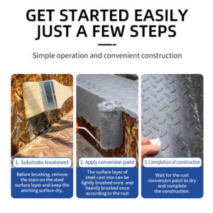 Metallic Paint Rust Conversion Paint Color Steel Tile Renovation Rust Fixing Paint Multi-color Water-based Anti-rust Paint Anti-corrosion Anti-rust Paint