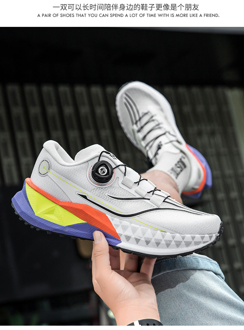 Full Palm Carbon Plate Sports Running Shoes Double Layer Popcorn Outdoor Trail Running Shoes Marathon Men's and Women's Shoes - 图片 28