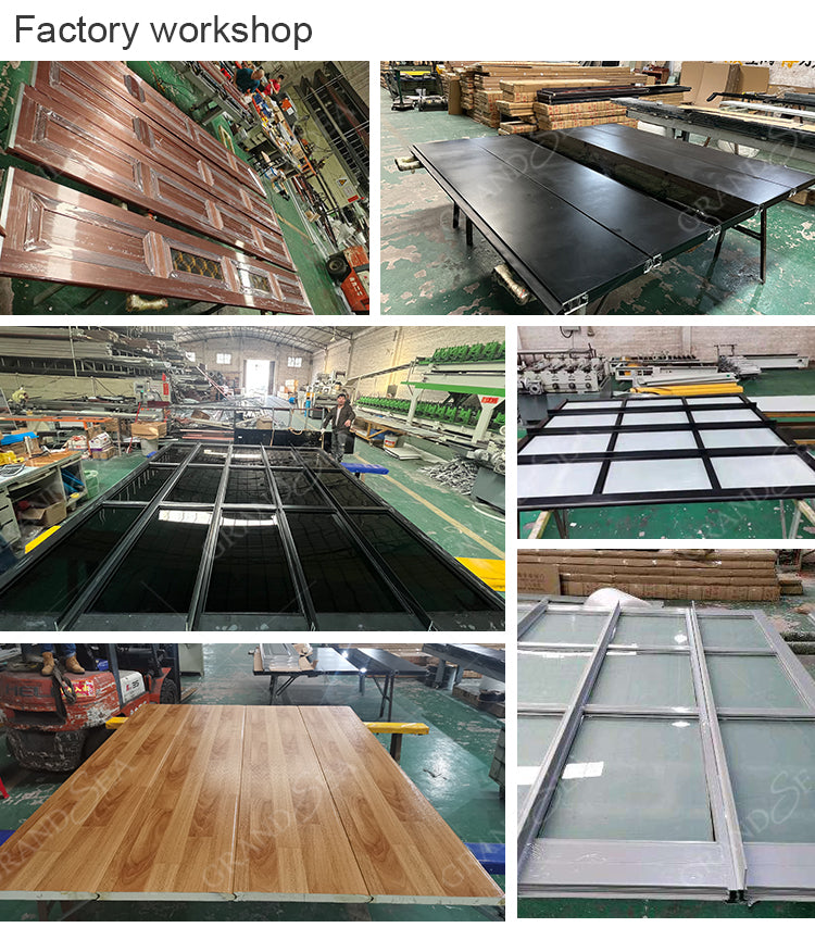 Modern Industrial Overhead Garage Door Motor Automatic Aluminum Glass Garage Door for Homes - 图片 23