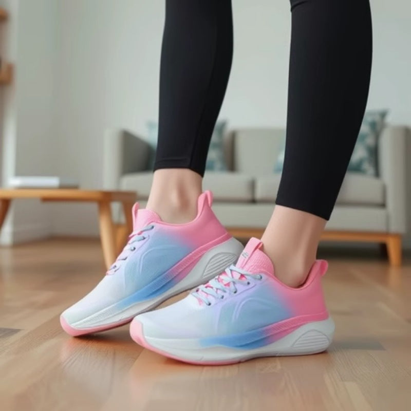 Professional Running Shoes for Men and Women, Spring and Summer New Soft Sole, Lightweight, Shock Absorption, Breathable, Jump Rope, Non-Slip, Marathon Walking Shoes