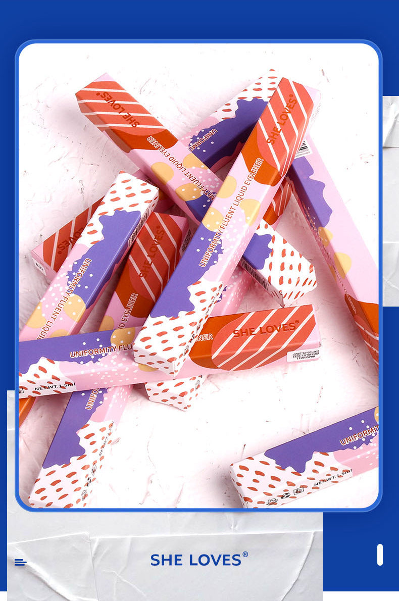 SHELOVES Eyeliner Waterproof Non-Smudge Black Brown Ultra-Fine Lower Lash Liquid Eyeliner Pen - 图片 37