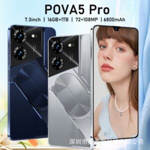 POVA5pro Popular2+16G 7.0inch all-in-one device Waterdrop Screen New Smartphone