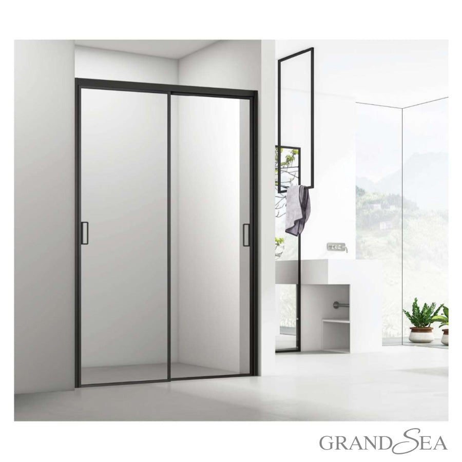 Hotel Sliding Raindrop Glass Shower Doors Bathroom Enclosure Slider Door - 图片 9