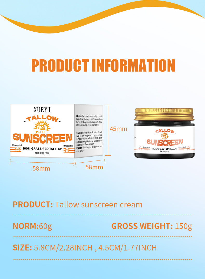 In Stock Cow Fat Sunscreen Honey Cow Oil Cream Dry Moisturizing Skin Care Cow Fat Sunscreen Lotion Bare Face Cream - 图片 14