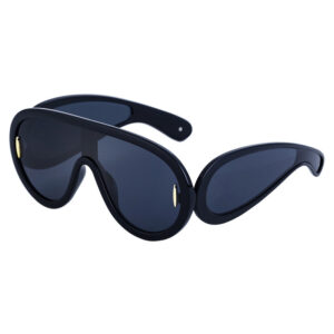 European and American Fashion One-piece Large Frame Sports Sunscreen Sunglasses Women's Trendy Sports Cycling Windproof Sunglasses Men's Glasses