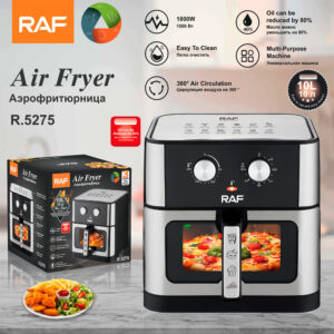 RAF European Standard Household Oil-Free Large Capacity Air Fryer Multi-Functional Smart Oven French Fry Fryer10L