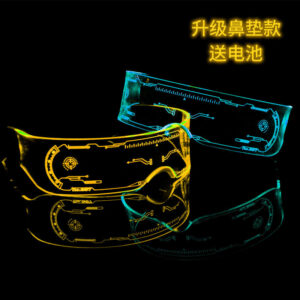 LED Light-emitting Glasses Trendy Future Technology Style Same Style Bar Disco Flashing Rechargeable Glasses